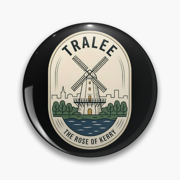 Item preview, Tralee Ireland Blennerville Windmill Vintage Travel Emblem designed and sold by k3rstman1.