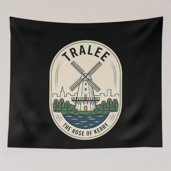 Item preview, Tralee Ireland Blennerville Windmill Vintage Travel Emblem designed and sold by k3rstman1.
