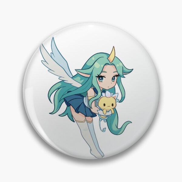 Item preview, soraka league cute magical green hair starguardian designed and sold by Mypixieart.