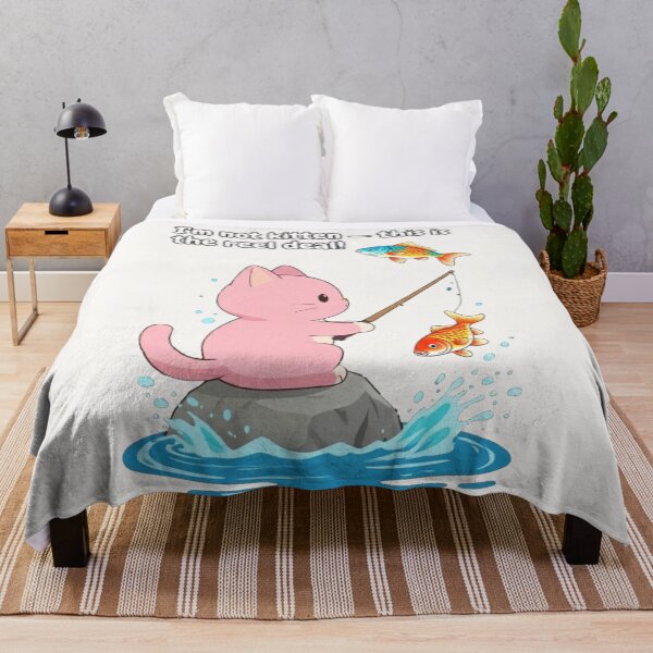 Item preview, Funny Fishing Cat Pun designed and sold by BLUESKY11a.
