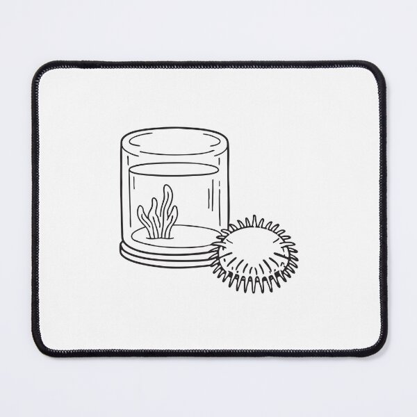 Item preview, A sea urchin shaped toy sitting near a fish tank designed and sold by rasagamastore.