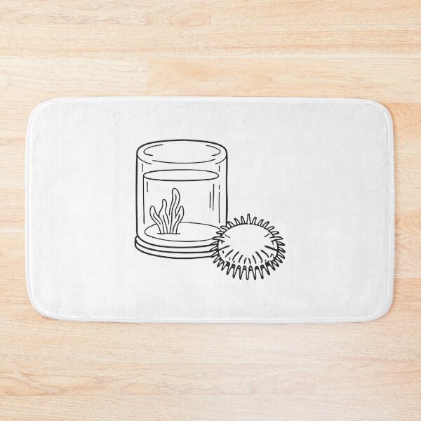 Item preview, A sea urchin shaped toy sitting near a fish tank designed and sold by rasagamastore.