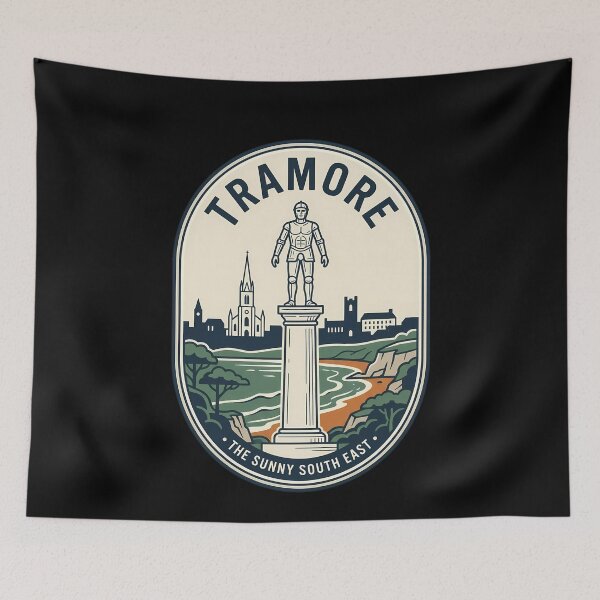 Item preview, Tramore Metal Man Vintage Travel Emblem designed and sold by k3rstman1.