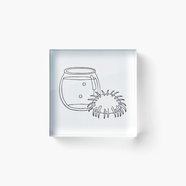 Item preview, A toy resembling a sea urchin beside a fish tank designed and sold by rasagamastore.