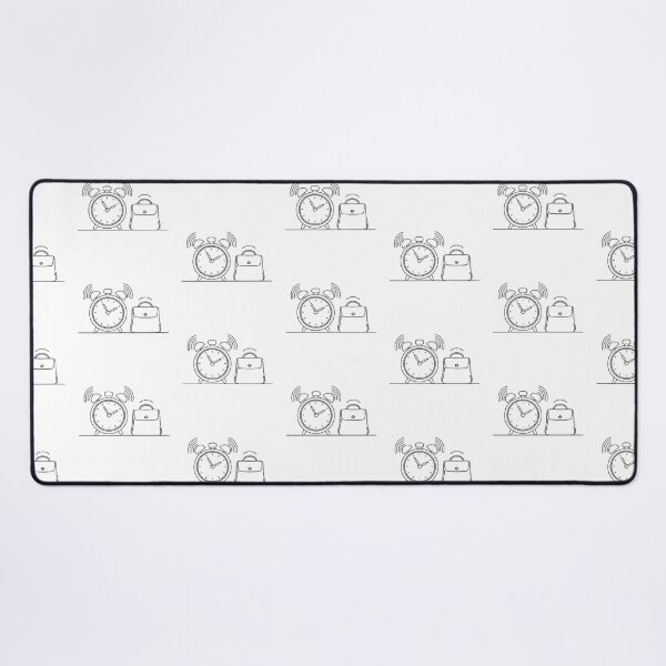 Item preview, An alarm clock ringing beside a travel bag designed and sold by rasagamastore.
