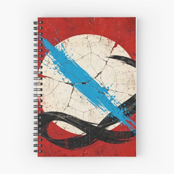 Item preview, Original abstract painting in red, black and blue designed and sold by KALEIDOSCOPE UK.