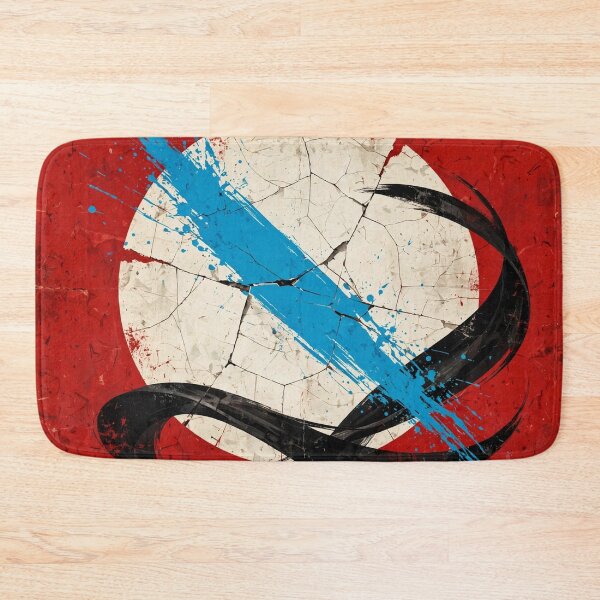 Item preview, Original abstract painting in red, black and blue designed and sold by KALEIDOSCOPE UK.