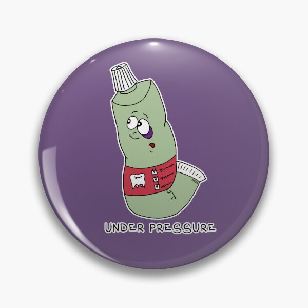 Item preview, Under Pressure Funny Toothpaste Sticker | Relatable Squeezed Tube Meme designed and sold by MyxaART.