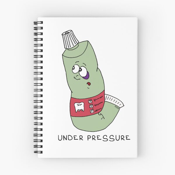 Item preview, Under Pressure Funny Toothpaste Sticker | Relatable Squeezed Tube Meme designed and sold by MyxaART.