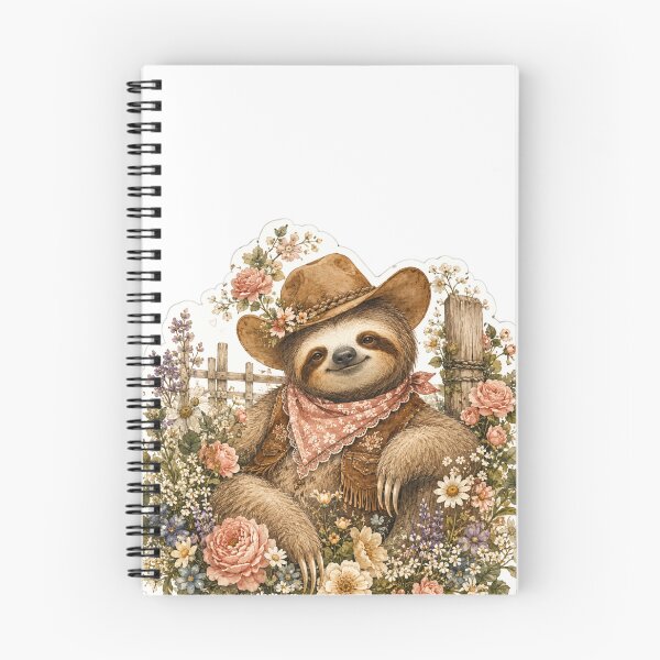 Item preview, Western sloth designed and sold by Petals and pearls.