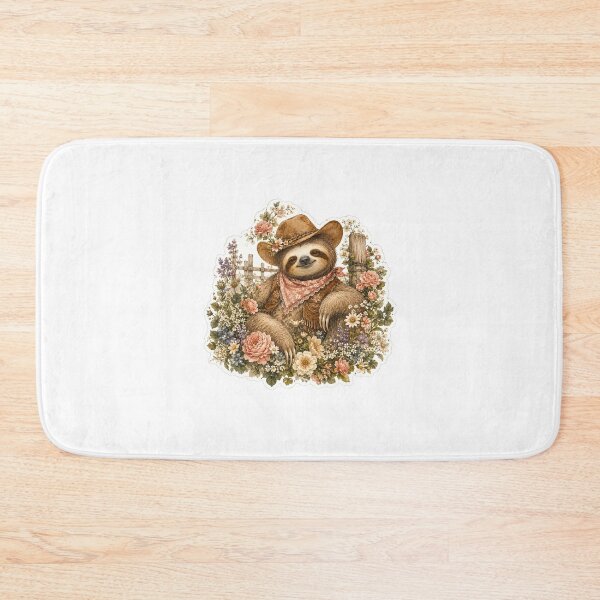 Item preview, Western sloth designed and sold by Petals and pearls.