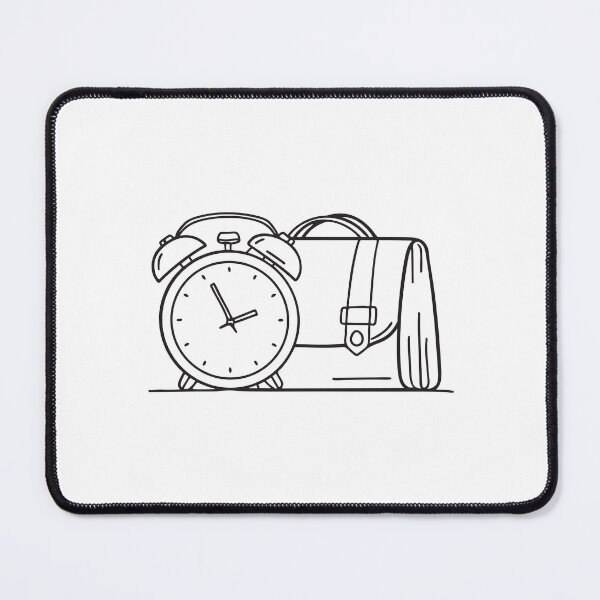 Item preview, A beeping alarm clock near an open bag with items inside designed and sold by rasagamastore.