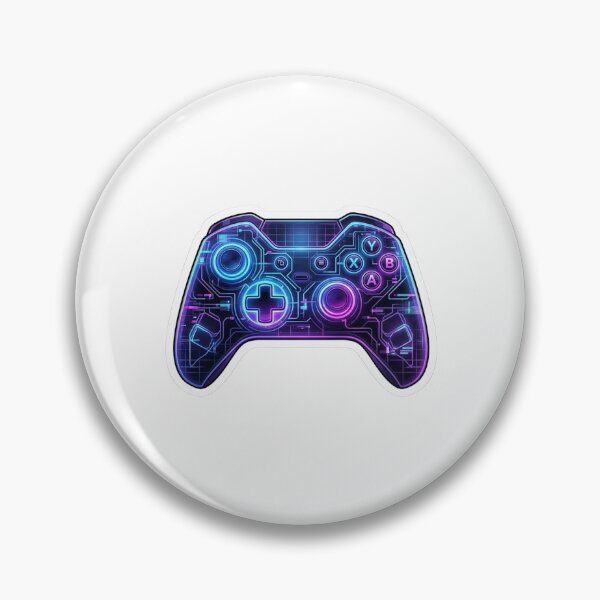 Item preview, Neon Cyber Gaming Controller Sticker | Futuristic Vaporwave Gamepad Vinyl Decal | Glowing RGB Gamer Sticker for Laptops, PC Cases, Consoles & Water Bottles designed and sold by DKSH1234.