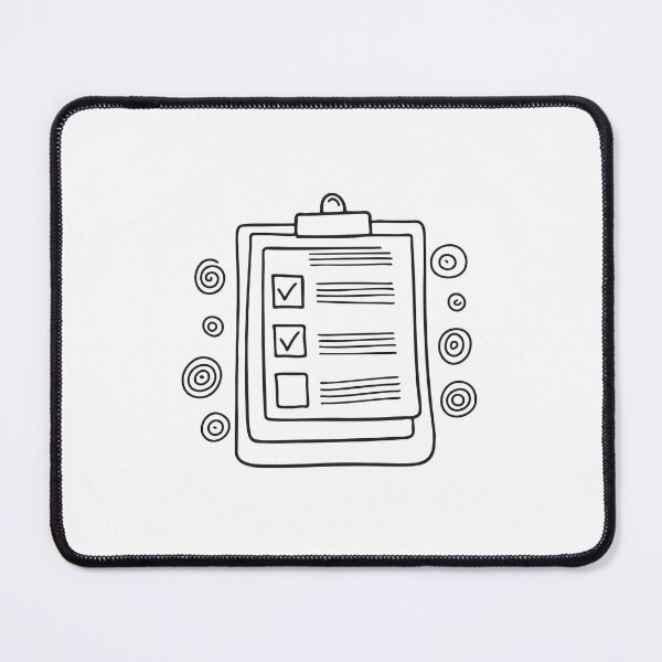Item preview, A schedule full of checked boxes left on a cluttered table designed and sold by rasagamastore.