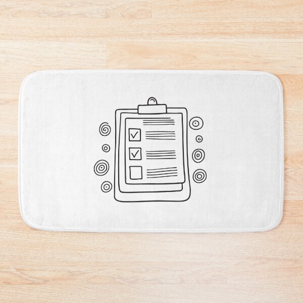 Item preview, A schedule full of checked boxes left on a cluttered table designed and sold by rasagamastore.