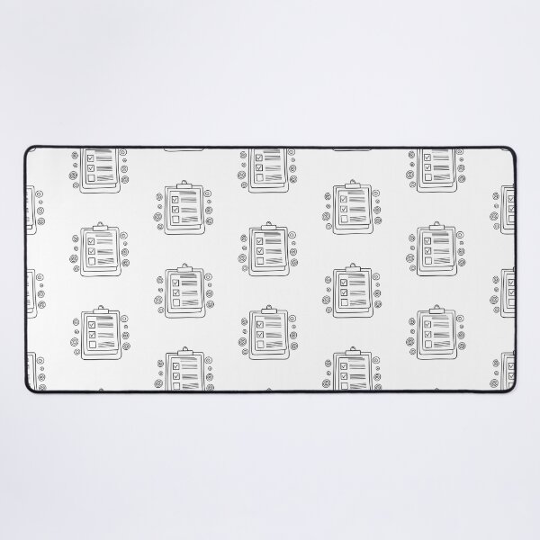 Item preview, A schedule full of checked boxes left on a cluttered table designed and sold by rasagamastore.