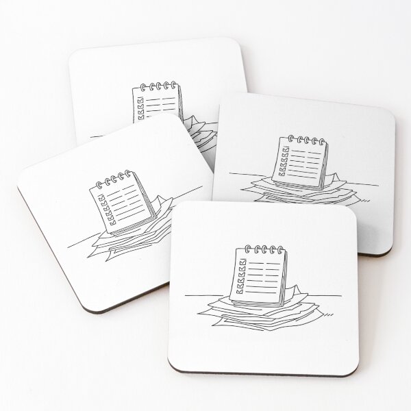 Item preview, A schedule with marked checks left on a messy surface designed and sold by rasagamastore.