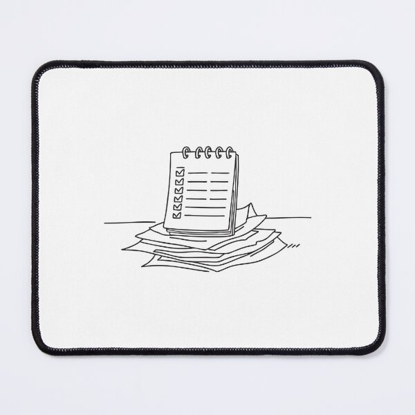 Item preview, A schedule with marked checks left on a messy surface designed and sold by rasagamastore.