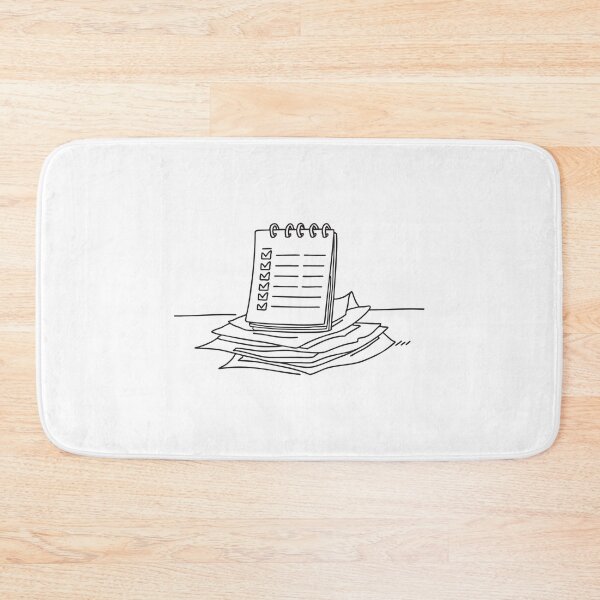 Item preview, A schedule with marked checks left on a messy surface designed and sold by rasagamastore.