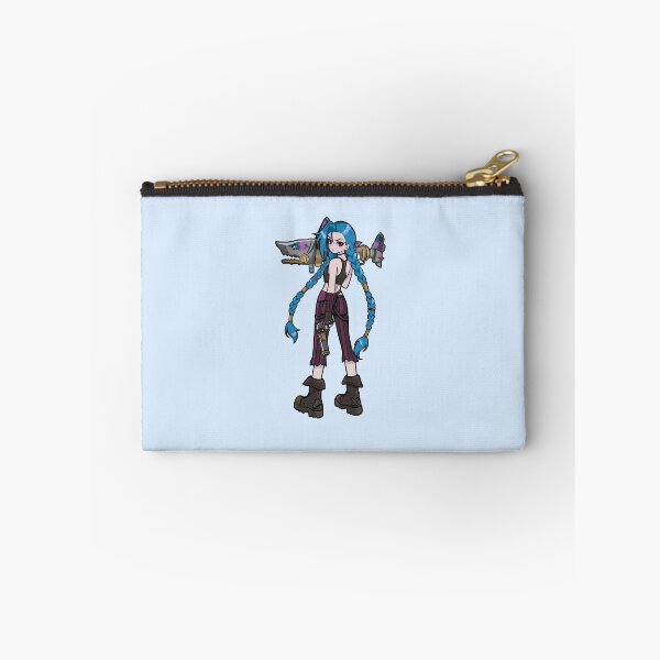 Item preview, Jinx League Arcane Blue Hair Cute Cartoon Girl  designed and sold by Mypixieart.