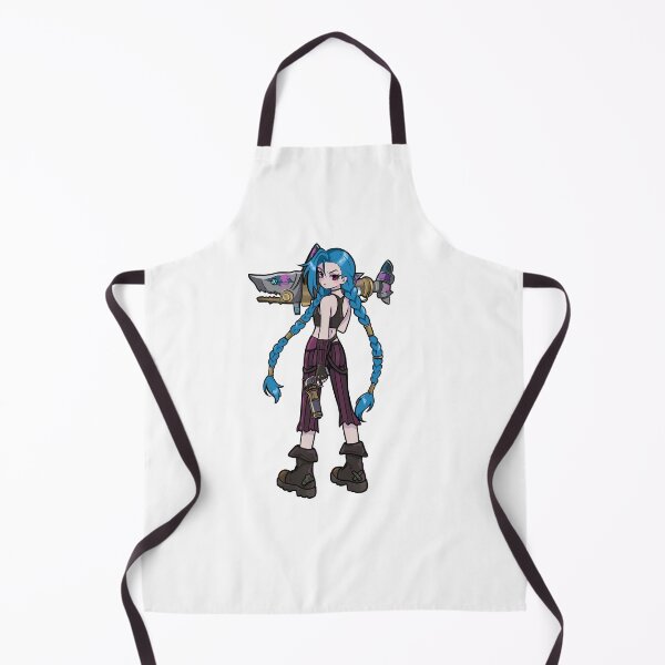 Item preview, Jinx League Arcane Blue Hair Cute Cartoon Girl designed and sold by Mypixieart.