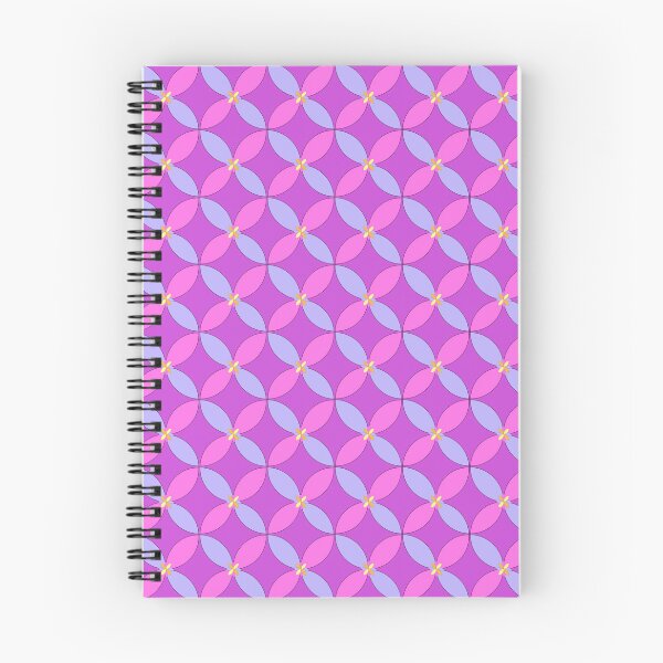 Item preview, Abstract Geometric Floral Seamless Pattern with Interlocking Petals in Pink and Purple, Modern Retro Background designed and sold by AjjimaJKM.