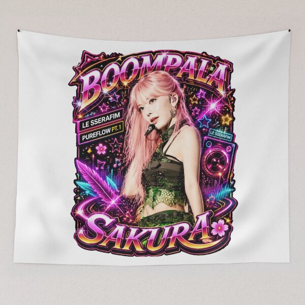 Item preview, LE SSERAFIM Sakura Ethnic Tribal Fringe concert performance concept designed and sold by Valereekmerch.