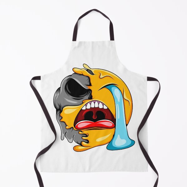 Item preview, Crying Melting Skull Emoji designed and sold by Rogue Heart Collective™.