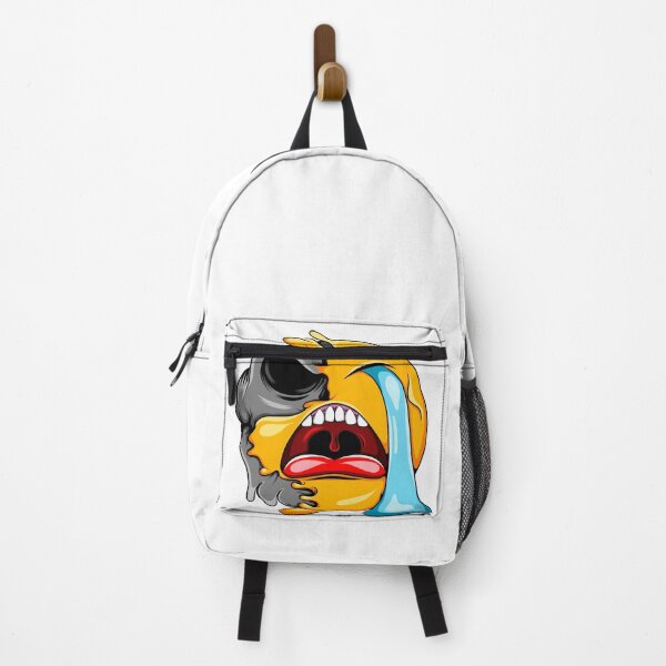 Item preview, Crying Melting Skull Emoji designed and sold by Rogue Heart Collective™.