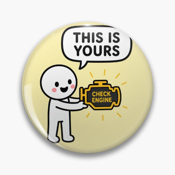 Item preview, Check Engine Light Funny designed and sold by MonkiFlipp.