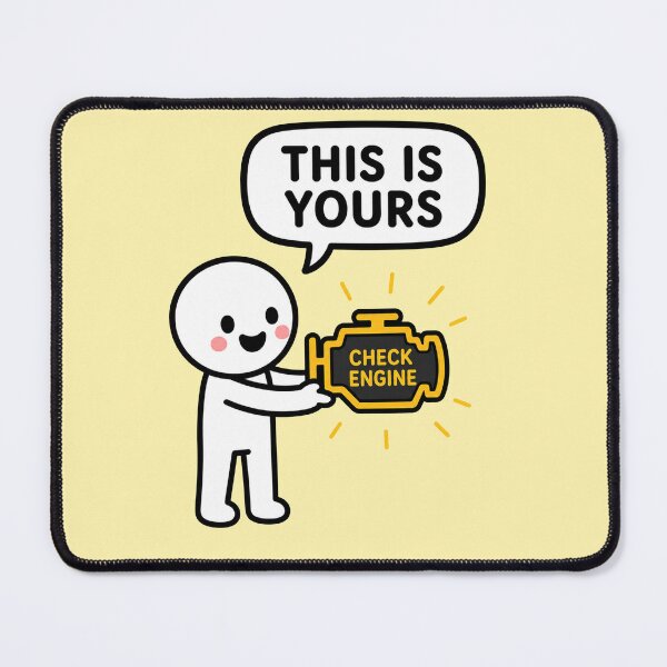 Item preview, Check Engine Light Funny designed and sold by MonkiFlipp.