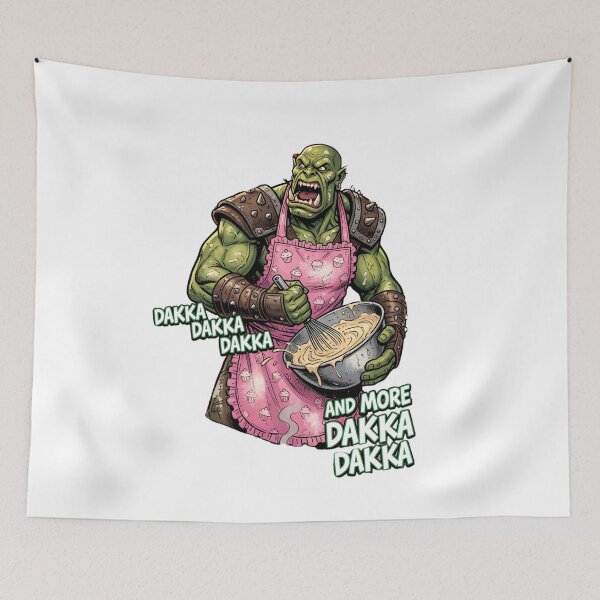 Item preview, Ork Waaagh Pink Apron Chef Classic T-Shirt designed and sold by pawsome purrfect.