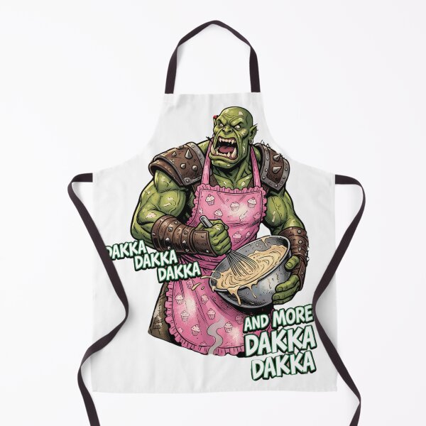 Item preview, Ork Waaagh Pink Apron Chef Classic T-Shirt designed and sold by pawsome purrfect.