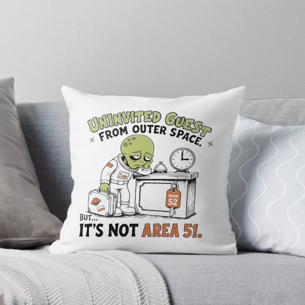 Item preview, Uninvited Alien Guest at room 52 designed and sold by ANALOG MISCHIEF.