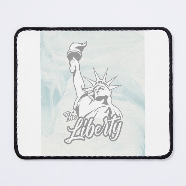 Item preview, Blue Marbled Liberty statue Tshirt Design designed and sold by SVSocialH.