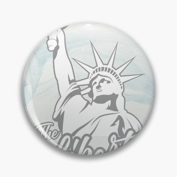 Item preview, Blue Marbled Liberty statue Tshirt Design designed and sold by SVSocialH.