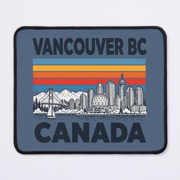 Item preview, Vancouver BC Canada Minimalist Skyline Retro Colors designed and sold by HowToCanadian.