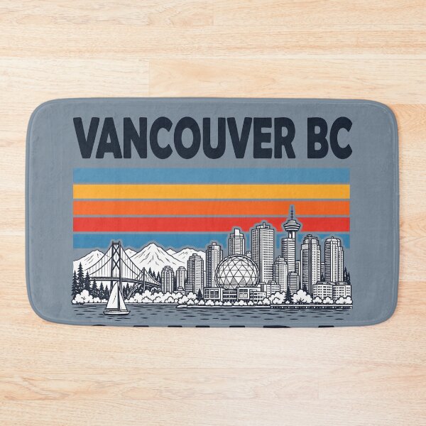 Item preview, Vancouver BC Canada Minimalist Skyline Retro Colors designed and sold by HowToCanadian.