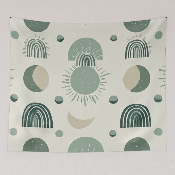 Item preview, Boho Nature Pattern - Repeating Sage Beige Pattern designed and sold by DkSpirit.