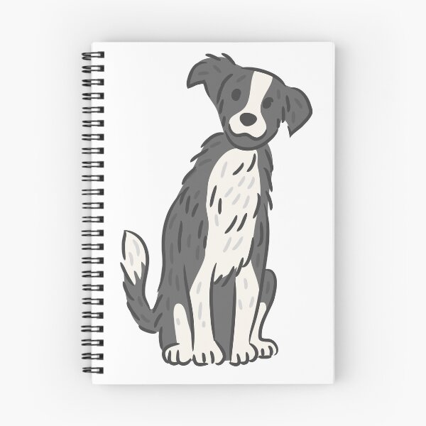 Item preview, Cute Border Collie Dog Sitting Cartoon Illustration. designed and sold by monkik.