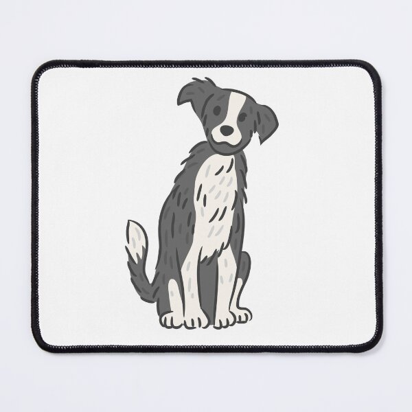 Item preview, Cute Border Collie Dog Sitting Cartoon Illustration. designed and sold by monkik.