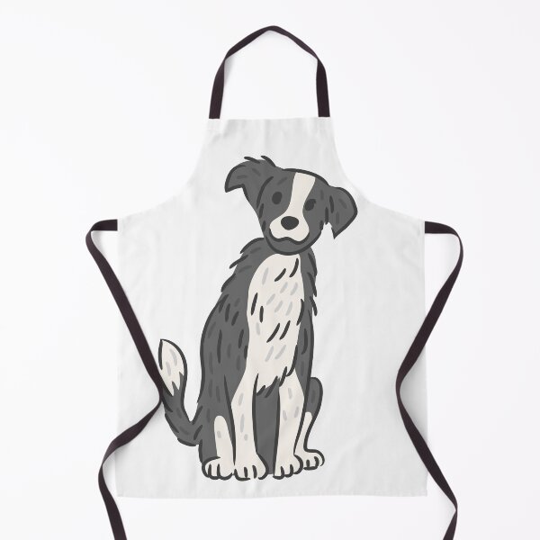 Item preview, Cute Border Collie Dog Sitting Cartoon Illustration. designed and sold by monkik.