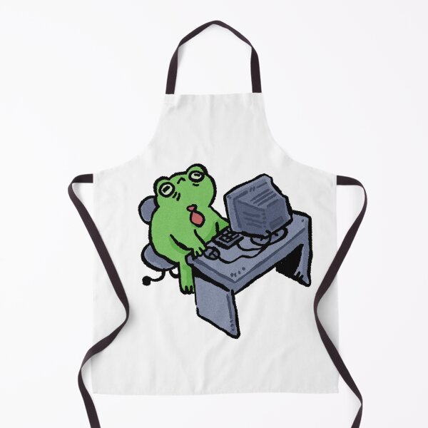 Item preview, Exhausted Office Frog at His Desk designed and sold by Childish by Design.