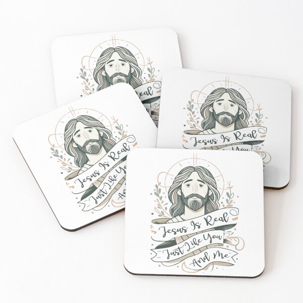 Item preview, Jesus Is Real Just Like You And Me – Christian Faith Statement  designed and sold by Scaryzz.