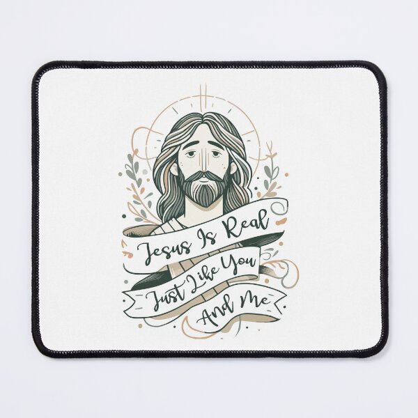 Item preview, Jesus Is Real Just Like You And Me – Christian Faith Statement designed and sold by Scaryzz.