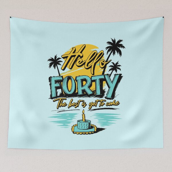 Item preview, Hello Forty Best Is Yet To Come Ocean Resort 40th Birthday Trip Graphic designed and sold by illeN-Art-World.