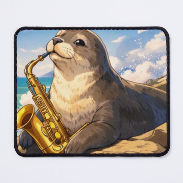 Item preview, Seal Saxophone – Ocean Jazz designed and sold by DecibelDecor034.