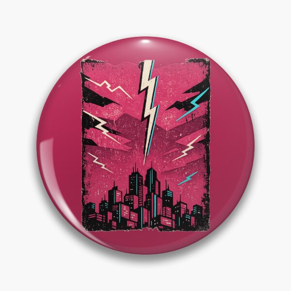 Item preview, Neon Storm Over The Anime City designed and sold by KungPowUnicorn.
