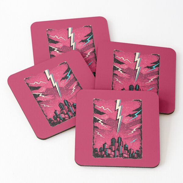 Item preview, Neon Storm Over The Anime City designed and sold by KungPowUnicorn.