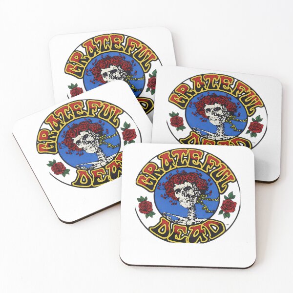Item preview, Grateful Dead Skull With Red Roses Circle Frame designed and sold by Amir9a.